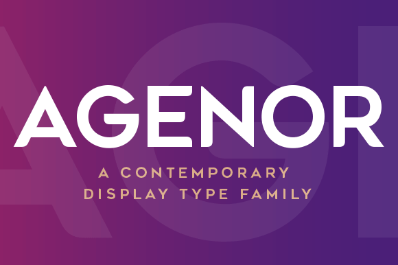 Agenor: A Bold All Caps Font for Branding Projects
