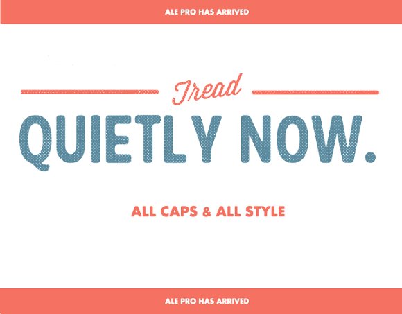 Ale Pro: A Hand-Drawn Display Font for Marketing Creatives
