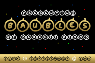 Baubles: A Festive Display Font for Warm Digital Branding