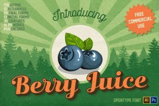 Berry Juice: A Vintage Font for Handmade Product Makers