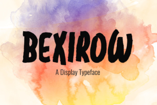 Bexirow: A Bold Playful Display Font for Editorial Design