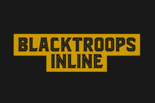 Blacktroops Inline: The Craft Font That Demands Attention
