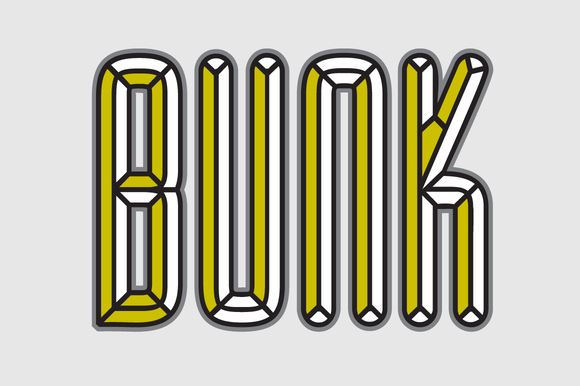 Bunk: A Layered Display Font for Marketing Impact