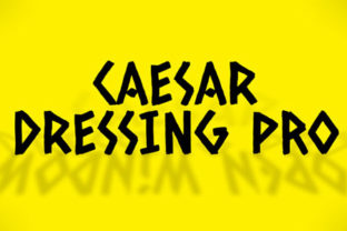 Caesar Dressing Pro: A Handcrafted Display Font for Makers