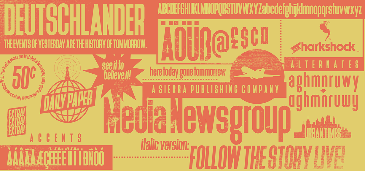 Deutschlander: The Clean Condensed Sans Serif Font