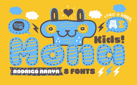 La Mona Kids: A Playful Display Font for Crafters