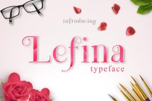 Lefina: The Modern Display Serif Font for Handmade Products