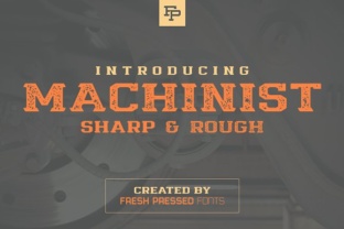 Machinist Font: A Bold Display Typeface for Crafters