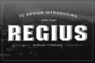 Regius: A Display Font with Old English Pub Sign Charm