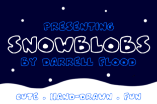 Snowblobs: A Blobby Winter Font That Makes Campaigns Pop