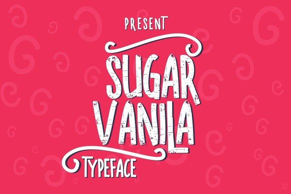Sugar Vanila: A Rustic Display Font for Branding Projects