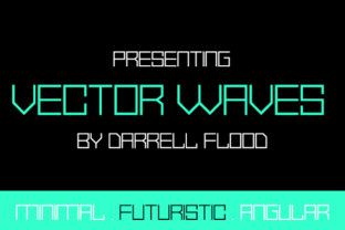 Vector Waves: A Futuristic Monoline Font for Makers
