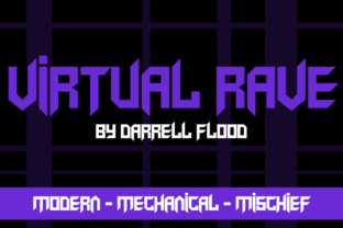 Virtual Rave: A Sharp Display Font for Bold Branding
