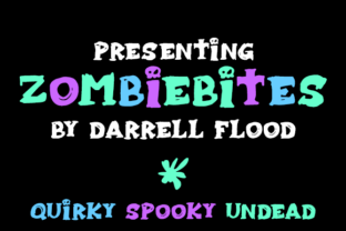 Zombiebites: A Grungy Display Font for Spooky Web Designs